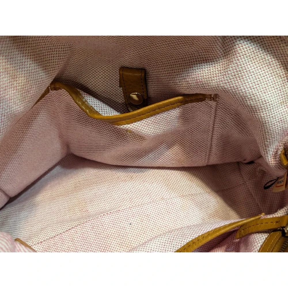 Vintage Dooney Bourke Pebble Grain‎ Leather Satchel Shoulder Bag